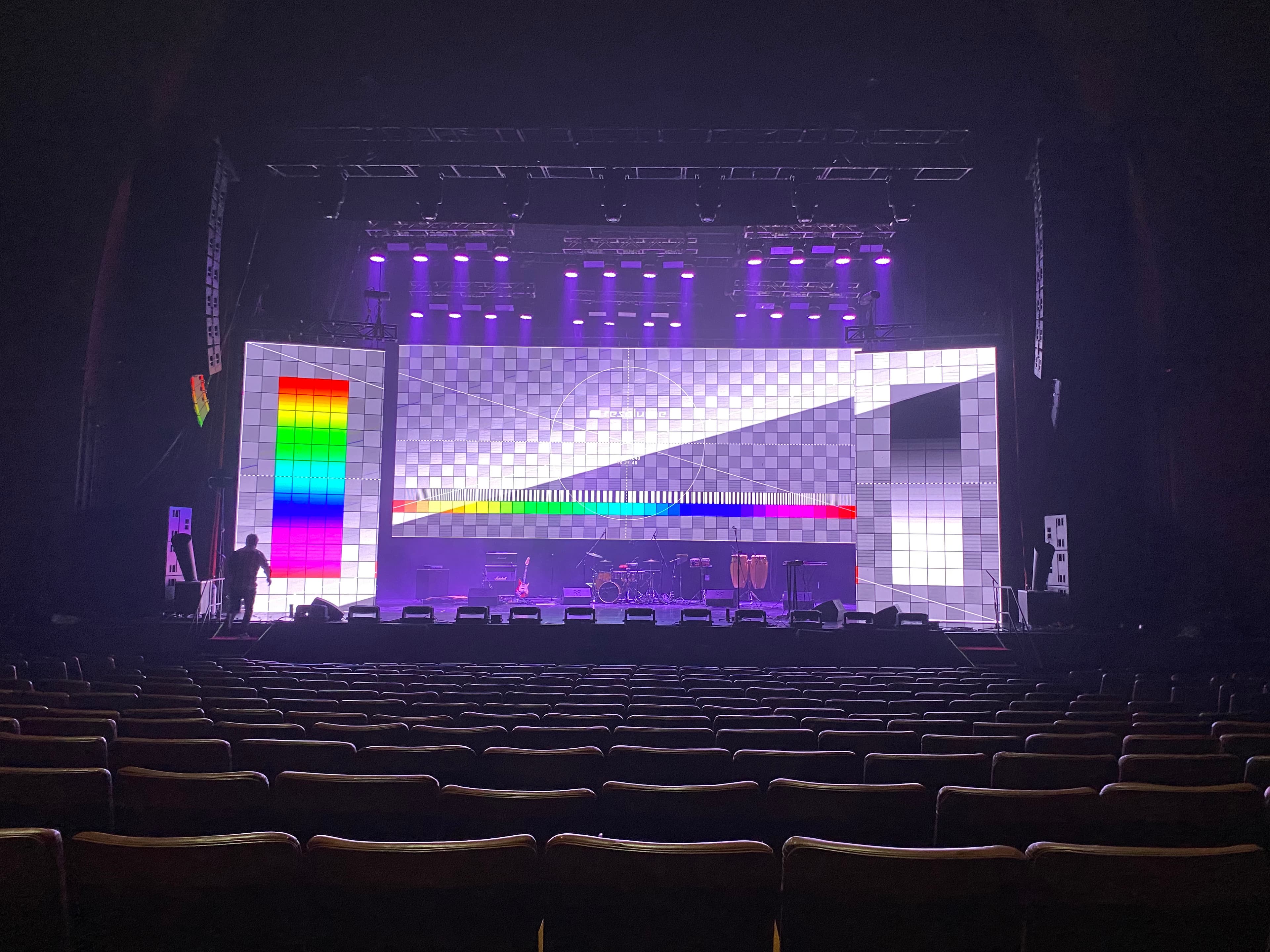 Pantalla LED en estadio