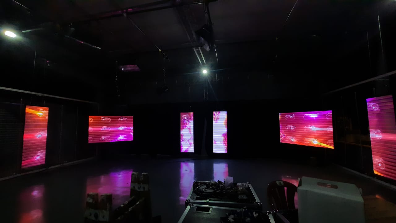 Pantalla LED en evento masivo