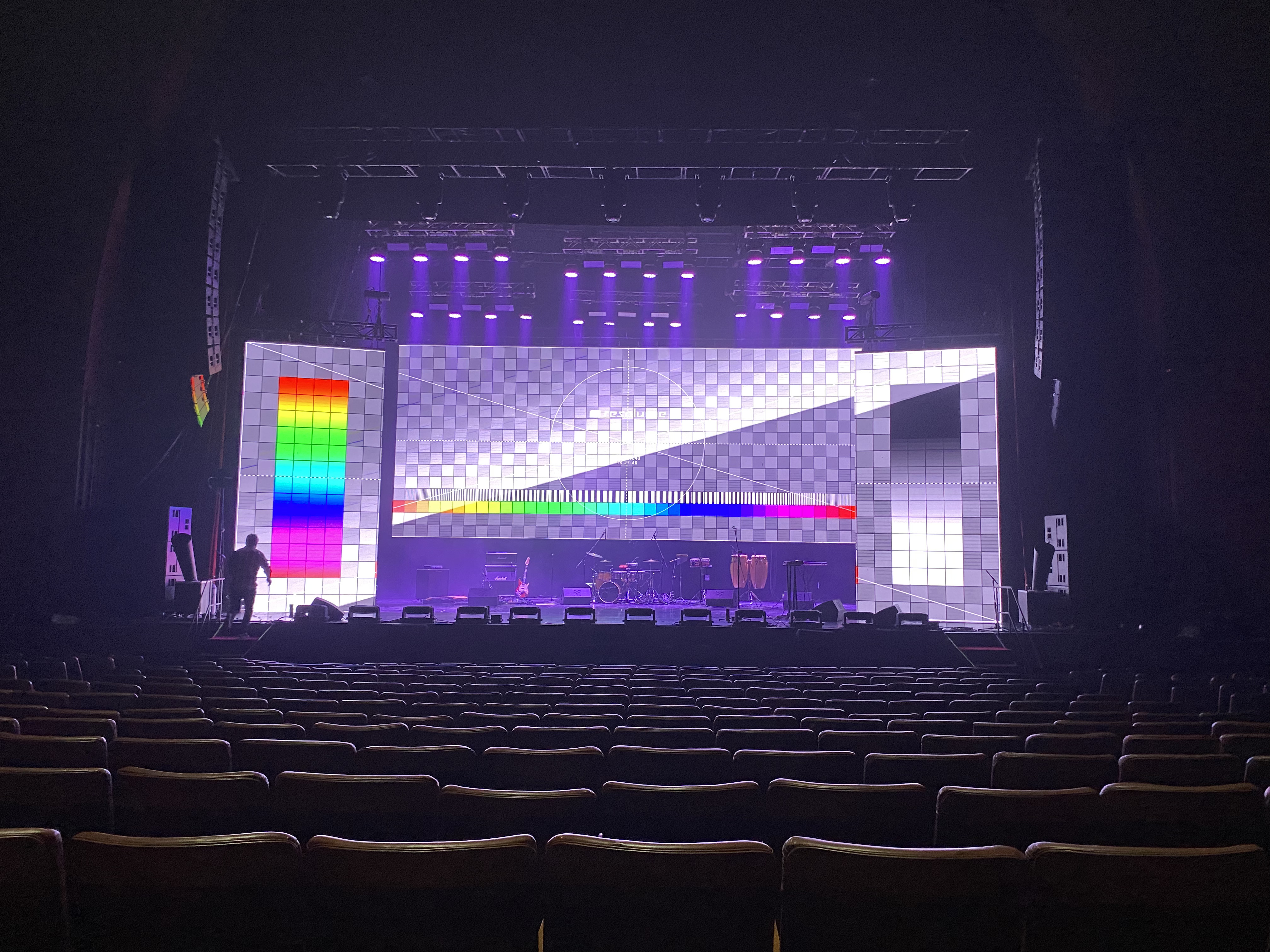 Pantalla LED en estadio
