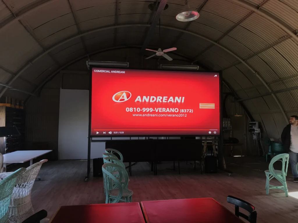 Pantalla LED de Andreani Argentina